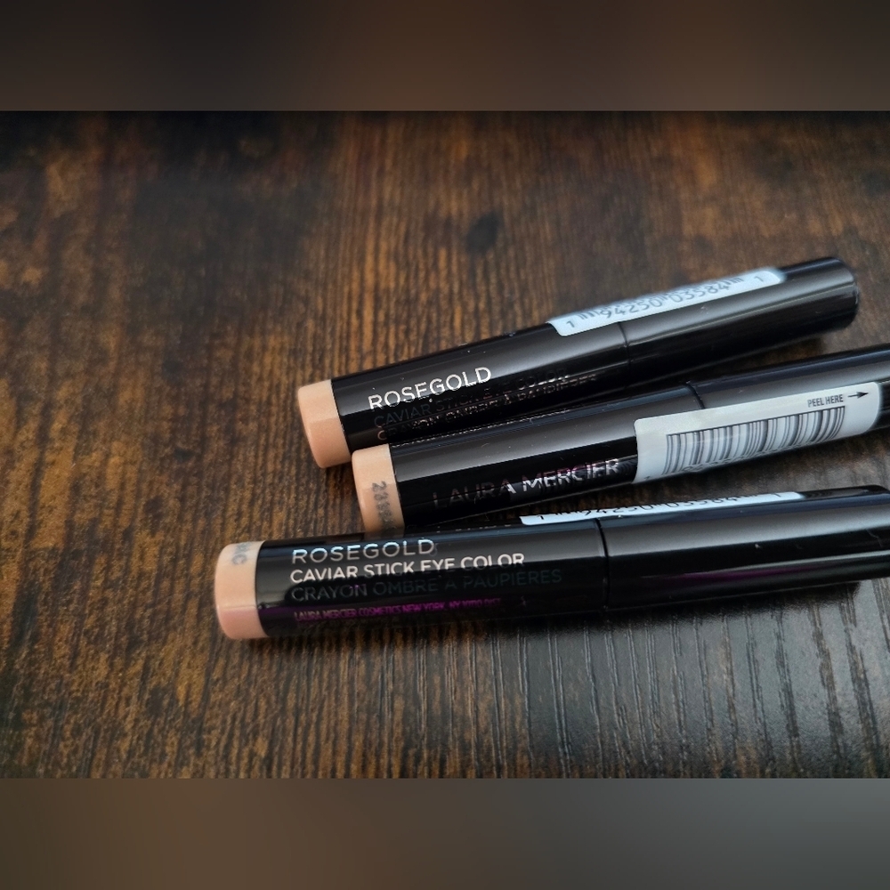 NEW! Laura Mercier, Caviar Stick Eye Color, Rosegold, 0.5g Each- BUNDLE of 3!! - Picture 3 of 5